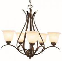  9285 ROB - Aspen 5-Light, Single Tier, Bell Shaded Chandelier